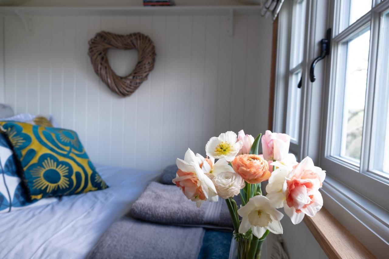 Luxury Shepherd'S Hut On Flower Farm With Outdoor Bath In Mid Cornwall Труро Экстерьер фото